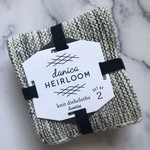Now Designs Heirloom Knit Dishcloths / Midnight