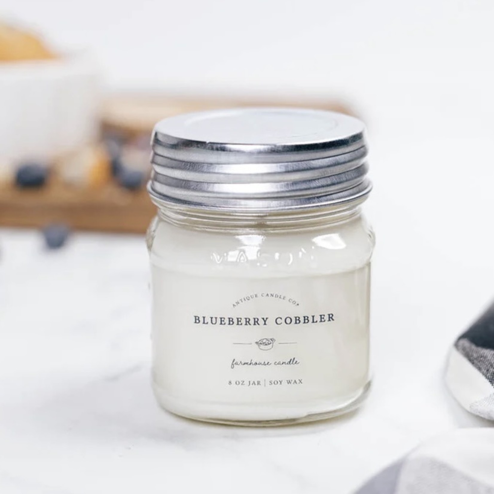 Blueberry Mason Jar Candle