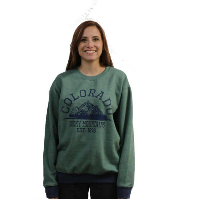 Prairie Mtn Screening Colorado Crew Neck Sweatshirt