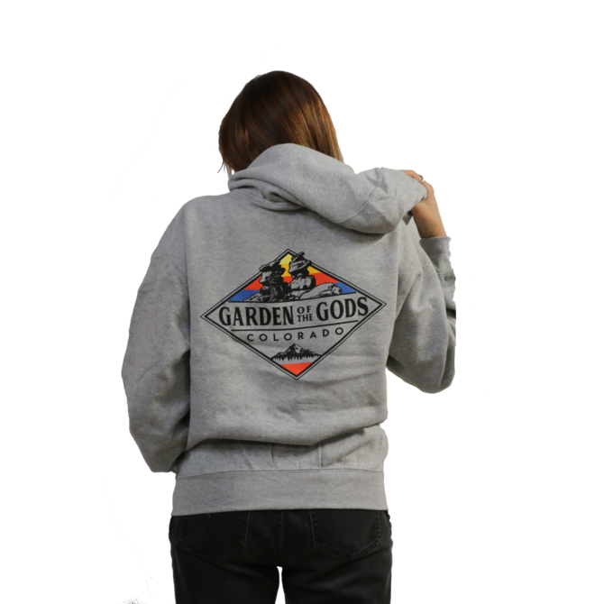 Prairie Mtn Screening Zip-Up Hooded Garden of the Gods Sweatshirt