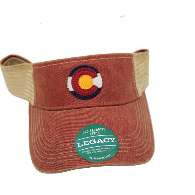 LEGACY Colorado Flag Legacy Old Favorite Visor - Cardinal
