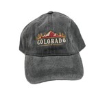 Prairie Mtn Screening Heavy Wash Cotton Embroidered Colorado Cap - Charcoal