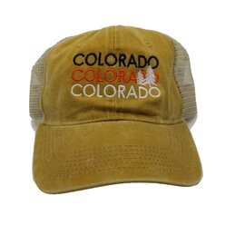 SALT CREEK INC Embroidered Cotton Colorado Cap - Rust