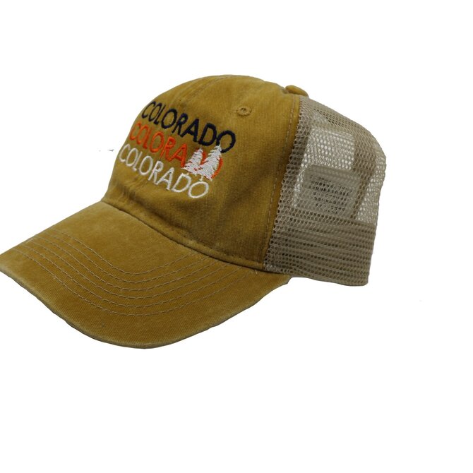 SALT CREEK INC Embroidered Cotton Colorado Cap - Rust