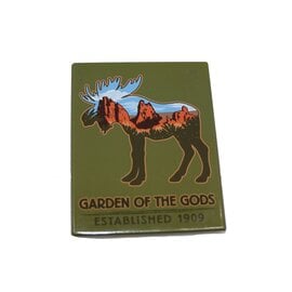 Moose and Garden of the Gods Silhouette Magnet