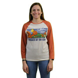 EMI SPORTSWEAR 3/4 Sleeve Garden of the Gods Cotton Baseball T-Shirt