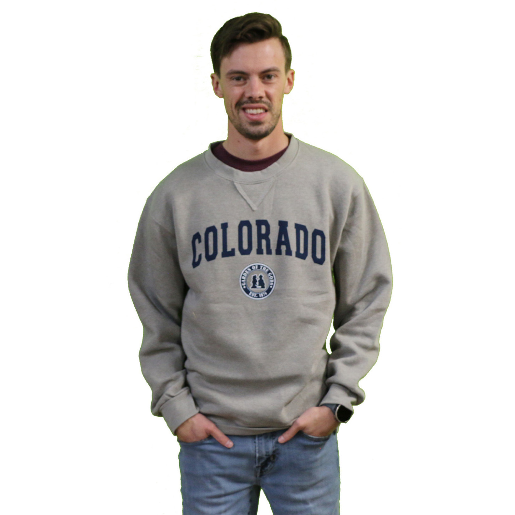 TEEMAX INC. Colorado Crew Neck Sweatshirt