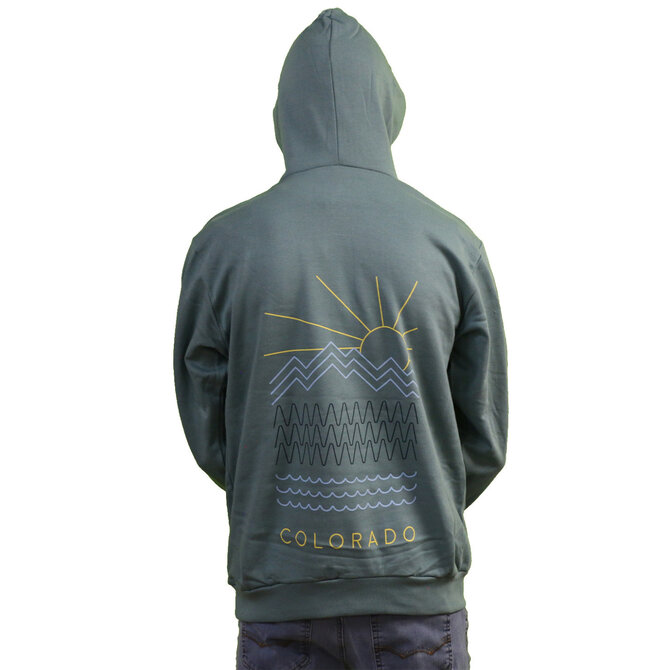 Snow Business Usa Mountain Lines Hoodie