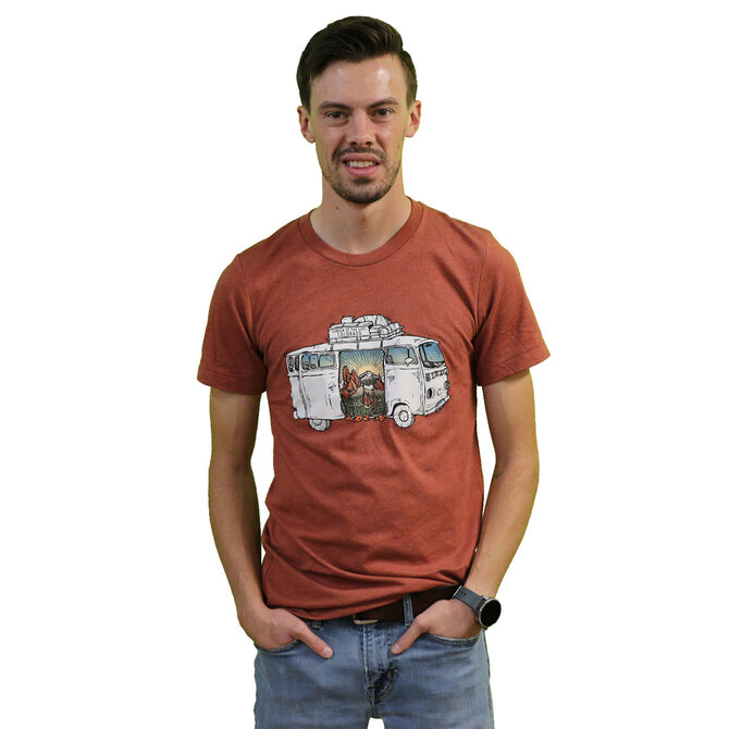 Wild Tribute Retro VW Bus Garden of the Gods T-Shirt