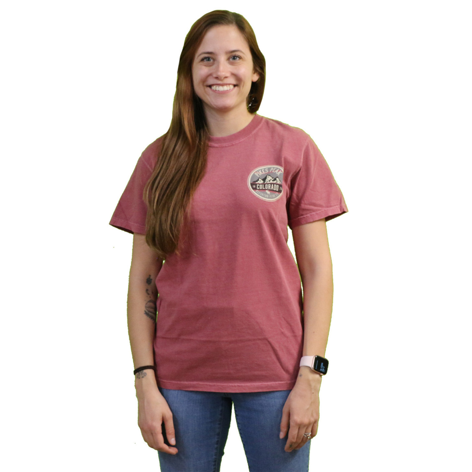 Pikes Peak Patch T-Shirt - Garden of the Gods Trading Post
