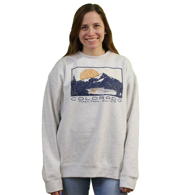 Prairie Mtn Screening Colorado Deadwood Mountain Hooded Sweatshirt With Pockets