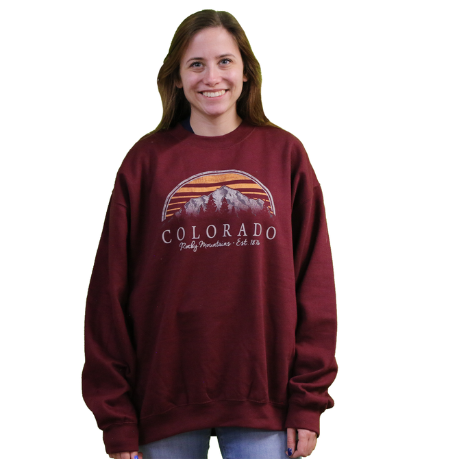 Prairie Mtn Screening Culture Club Colorado Crew Neck Sweatshirt