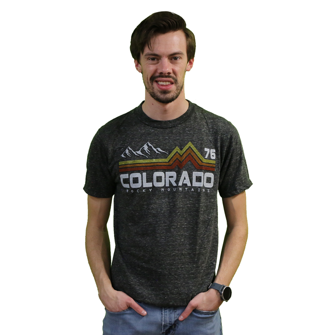 Prairie Mtn Screening Colorado Mountains and Snow T-Shirt