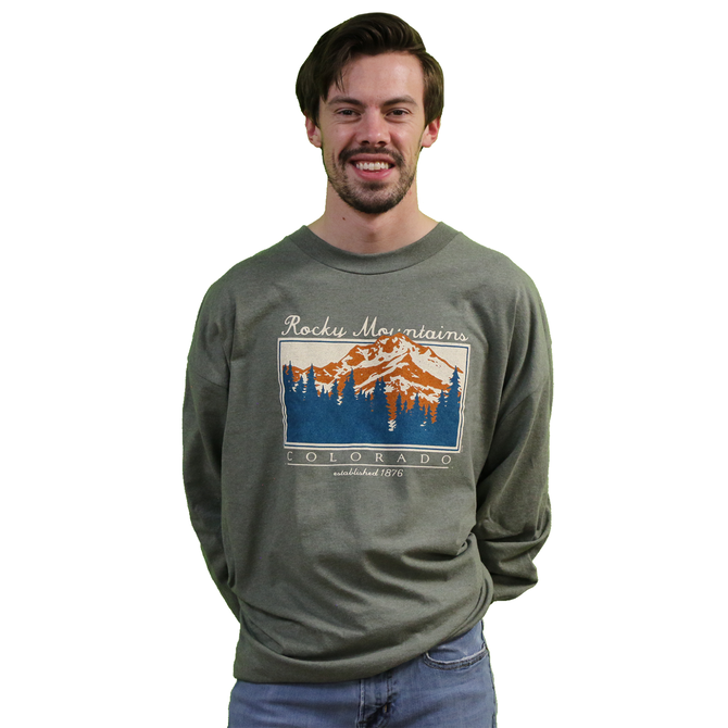 Prairie Mtn Screening Diesel Rocky Mountains Colorado Long Sleeve Shirt