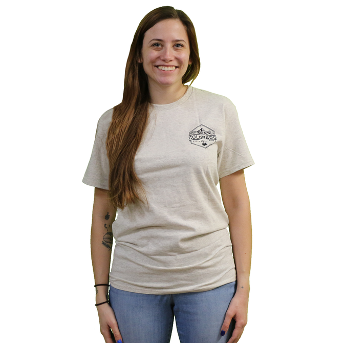Prairie Mtn Screening Colorado Rocky Mountain Shield T-Shirt