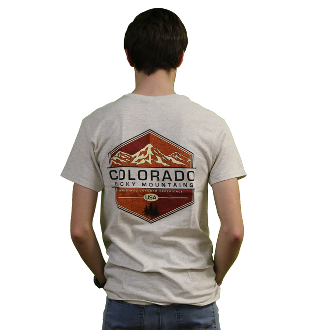 Prairie Mtn Screening Colorado Rocky Mountain Shield T-Shirt