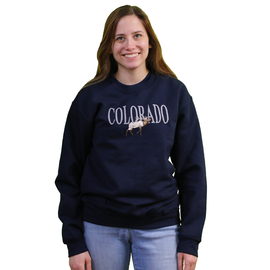 WORLDWIDE SPORTSWEAR Colorado Big Elk Crew Neck Sweatshirt