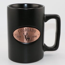 AMERICAWARE Black Colorado Copper Medallion Mug