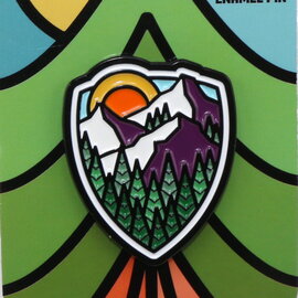 Atomicchild Llc Pin - Mountain and Sun Shield