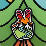Atomicchild Llc Pin - Peace Fingers