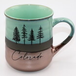 A&f Souvenir MUG - Copper Bottom Turquoise
