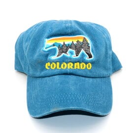 CAPSMITH Teal Colorado Bear Sunset Cap