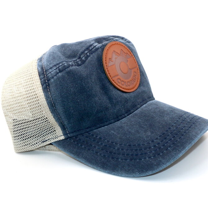 CAPSMITH Old Town Navy Colorado Patch Cap