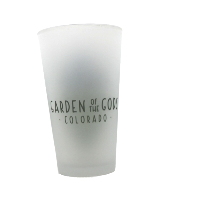 Wild Tribute Frosted Pint Glass - Bear and Colorado Flag Cap