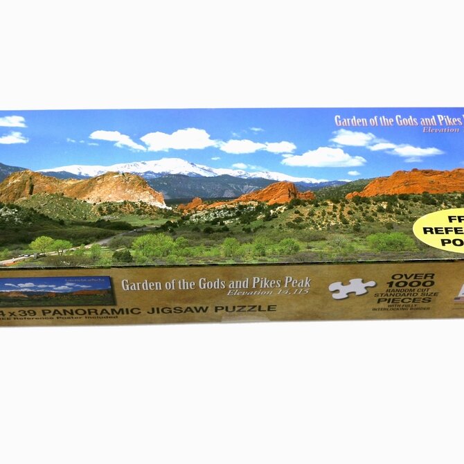 Garden of the Gods and Pikes Peak Panoramic Jigsaw Puzzle