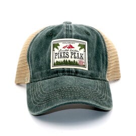 CAPSMITH Pikes Peak Patch Mesh Ball Cap - Green/Khaki