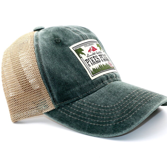 CAPSMITH Pikes Peak Patch Mesh Ball Cap - Green/Khaki
