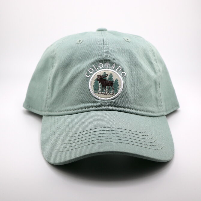 Snow Business Usa Colorado Moose Patch Cap - Sage