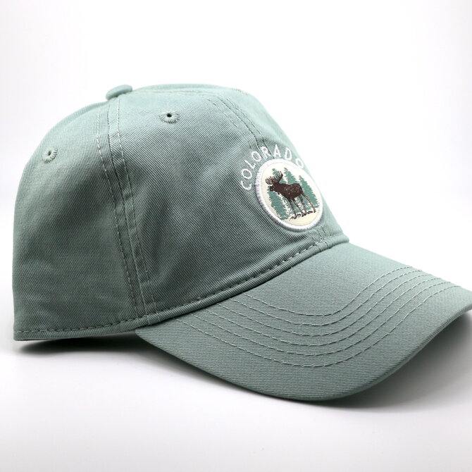 Snow Business Usa Colorado Moose Patch Cap - Sage