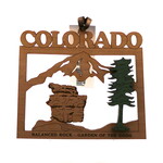 Lasercraft Designs Wooden Balanced Rock Colorado Ornament