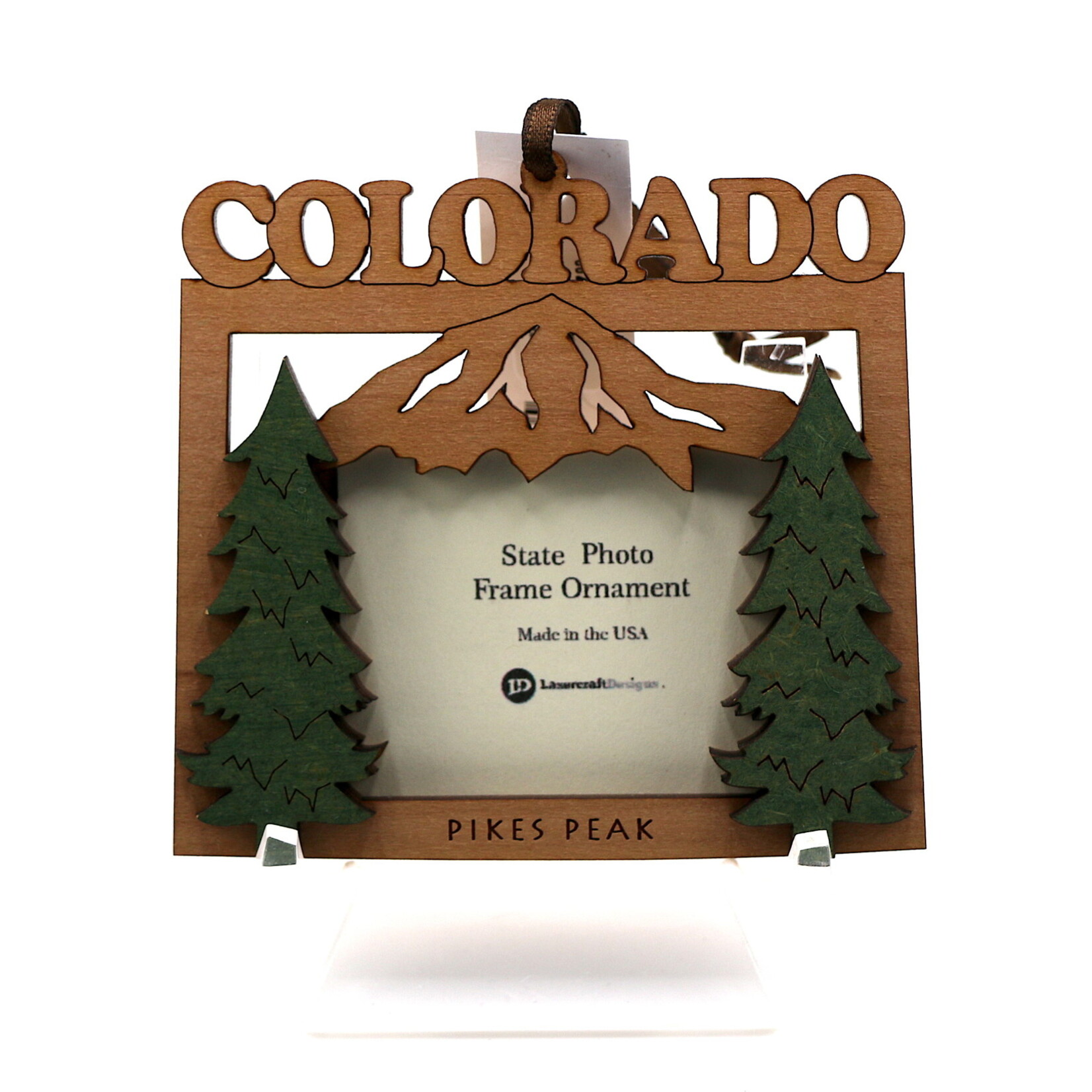 Lasercraft Designs Wooden Colorado Trees Ornament