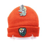 Atomicchild Llc Atomic Child Mountain Shield Waffle Beanie - Rust