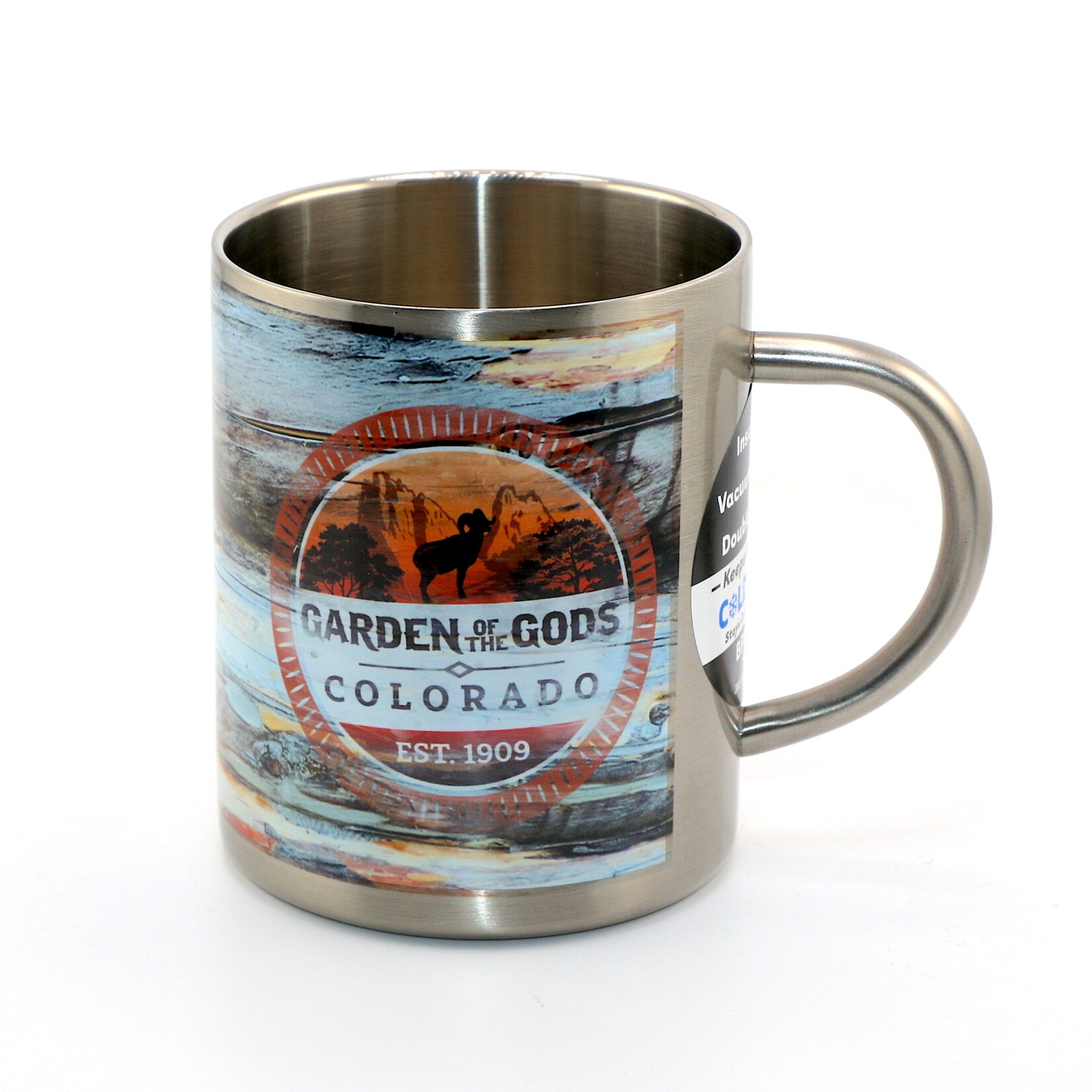 IMPACT COLORADO Garden of the Gods and Colorado Stump Design Metal Mug