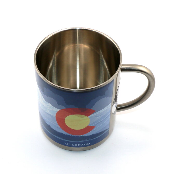 Mug - Colorado State Flag and Mountains
