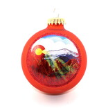 ART FOR THE YOUNG AT HEART Frosted Garden of the Gods and Pikes Peak Glass Ornament