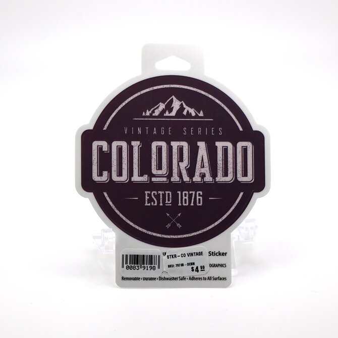 Vintage Design Colorado Sticker