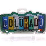 Sticker - Colorado License Plate Pop Art