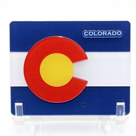 Laser Cut Colorado State Flag Magnet