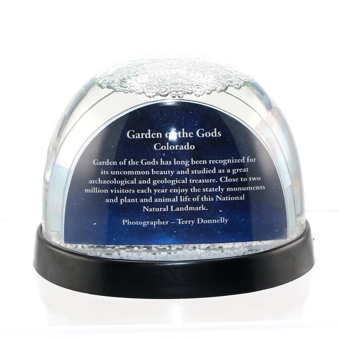 Garden of the Gods Starry Night Snow Globe