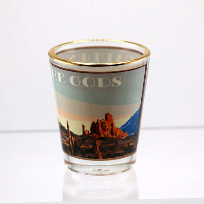 Vintage Design Garden of the Gods Shot Glass