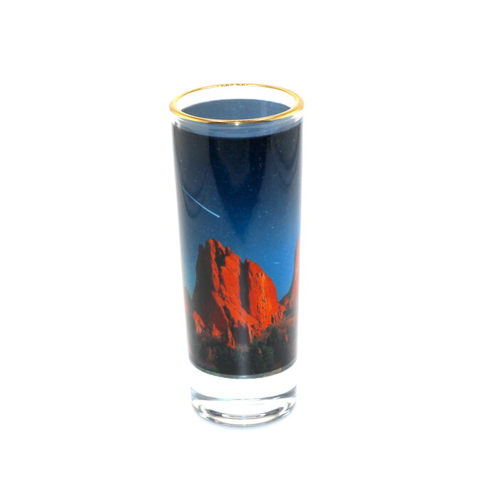 Starry Night Garden of the Gods Tall Shot Glass