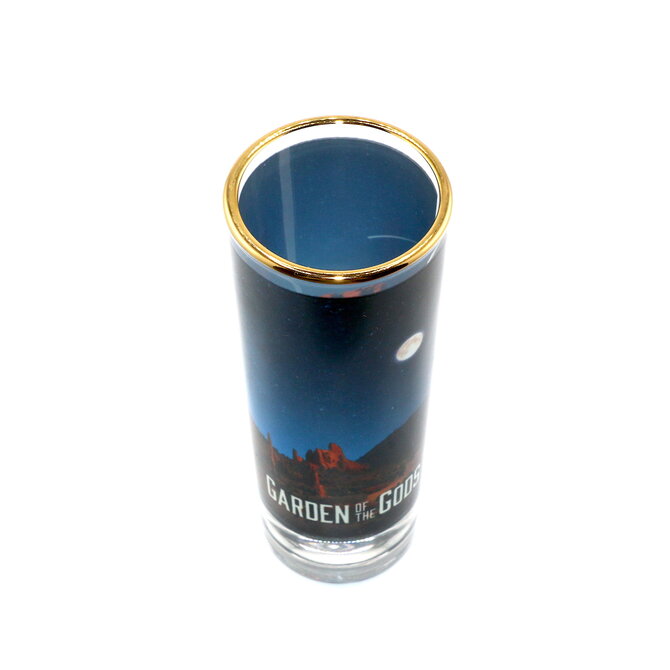 Starry Night Garden of the Gods Tall Shot Glass