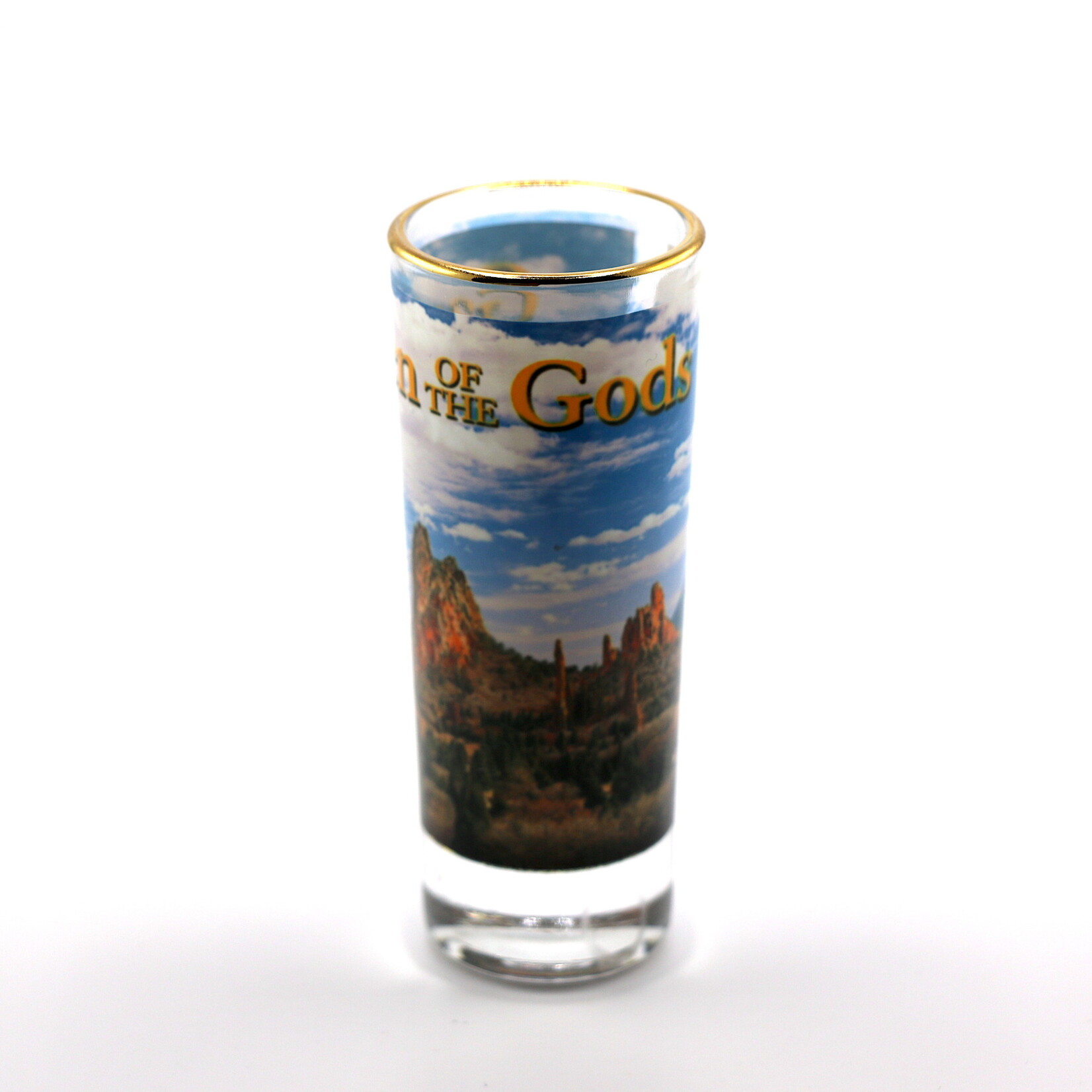 IMPACT COLORADO Scattered Clouds Garden of the Gods Tall Shot Glass