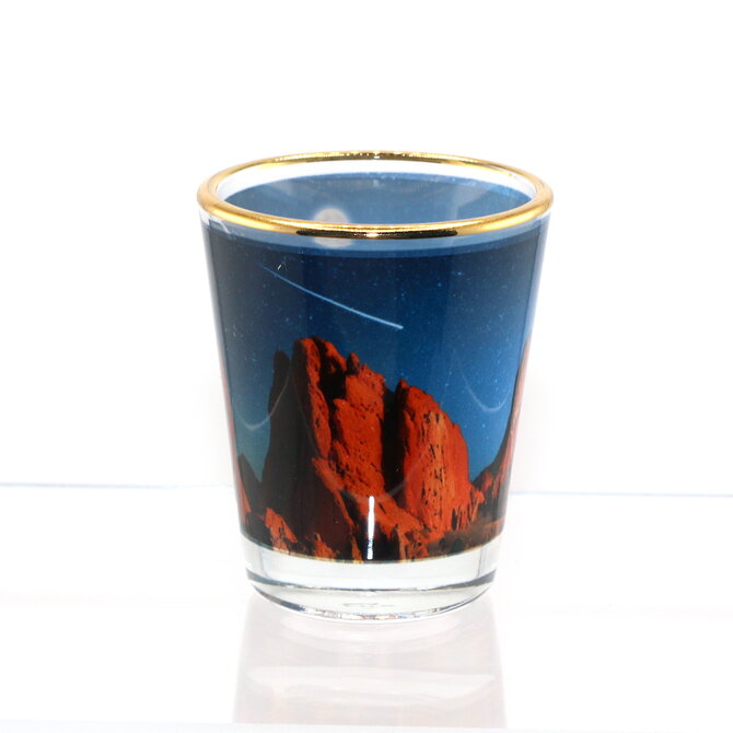 Starry Night Garden of the Gods Shot Glass