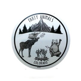 LAURIE LAMBES GREAT STUFF Colorado Party Animals Sticker