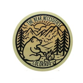 LAURIE LAMBES GREAT STUFF The Bear Necessities Colorado Round Sticker